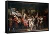 Marshal Ney and the Soldiers of the 76th Regiment of the Line Retrieve their Colors-Charles Meynier-Framed Stretched Canvas