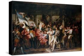 Marshal Ney and the Soldiers of the 76th Regiment of the Line Retrieve their Colors-Charles Meynier-Stretched Canvas