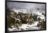 Marshal Ney Bringing the French Rear-Guard Out of Russia with Heavy Losses, c.1812-null-Framed Giclee Print