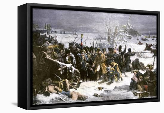 Marshal Ney Bringing the French Rear-Guard Out of Russia with Heavy Losses, c.1812-null-Framed Stretched Canvas