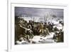 Marshal Ney Bringing the French Rear-Guard Out of Russia with Heavy Losses, c.1812-null-Framed Giclee Print