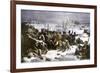 Marshal Ney Bringing the French Rear-Guard Out of Russia with Heavy Losses, c.1812-null-Framed Giclee Print