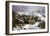 Marshal Ney Bringing the French Rear-Guard Out of Russia with Heavy Losses, c.1812-null-Framed Giclee Print