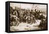 Marshal Ney Supporting the French Rearguard-Adolphe Yvon-Framed Stretched Canvas