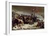 Marshal Ney Supporting the Rear Guard During the Retreat from Moscow, 1856-Adolphe Yvon-Framed Premium Giclee Print