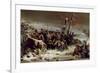 Marshal Ney Supporting the Rear Guard During the Retreat from Moscow, 1856-Adolphe Yvon-Framed Giclee Print