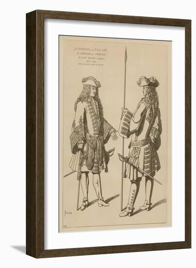 Marshal of Tallard and Mr Laubanie at Camp before the Battle of Landau, November 1703-Raphael Jacquemin-Framed Giclee Print