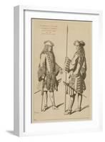 Marshal of Tallard and Mr Laubanie at Camp before the Battle of Landau, November 1703-Raphael Jacquemin-Framed Giclee Print