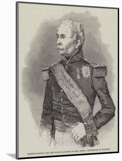 Marshal Randon, the New French Minister of War-Edmond Morin-Mounted Giclee Print