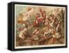 Marshal Villars at the Battle of Denain, France, 1712-Jean Alaux-Framed Stretched Canvas