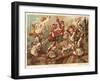 Marshal Villars at the Battle of Denain, France, 1712-Jean Alaux-Framed Giclee Print