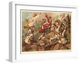 Marshal Villars at the Battle of Denain, France, 1712-Jean Alaux-Framed Giclee Print