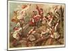 Marshal Villars at the Battle of Denain, France, 1712-Jean Alaux-Mounted Giclee Print