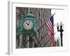 Marshall Field Building Clock, Now Macy's Department Store, Chicago, Illinois, USA-Amanda Hall-Framed Photographic Print