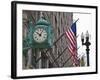 Marshall Field Building Clock, Now Macy's Department Store, Chicago, Illinois, USA-Amanda Hall-Framed Photographic Print