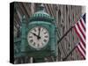 Marshall Field Building Clock, Now Macy's Department Store, Chicago, Illinois, USA-Amanda Hall-Stretched Canvas