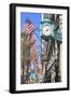 Marshall Field Building Clock, State Street, Chicago, Illinois, United States of America-Amanda Hall-Framed Photographic Print