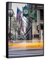 Marshall Field Clock Chicago-Steve Gadomski-Framed Stretched Canvas