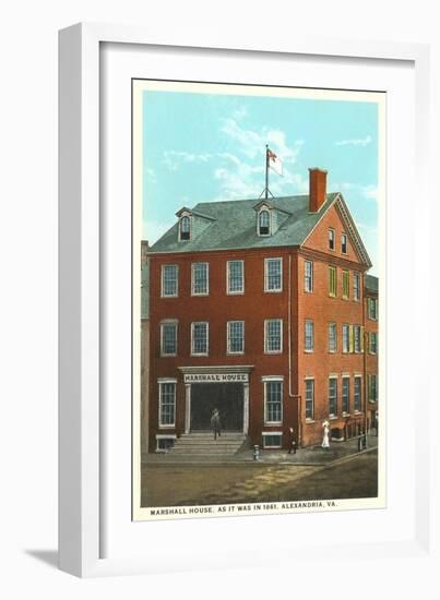 Marshall House, Alexandria, Virginia-null-Framed Art Print