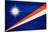 Marshall Islands Flag Design with Wood Patterning - Flags of the World Series-Philippe Hugonnard-Stretched Canvas