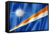Marshall Islands Flag-daboost-Framed Stretched Canvas