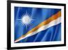 Marshall Islands Flag-daboost-Framed Art Print