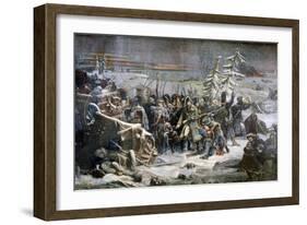 Marshall Ney During the Retreat from Russia, 1894-Adolphe Yvon-Framed Giclee Print