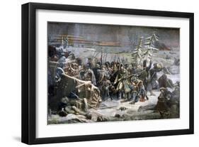 Marshall Ney During the Retreat from Russia, 1894-Adolphe Yvon-Framed Giclee Print