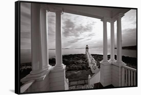 Marshall Point Light, Maine-George Oze-Framed Stretched Canvas