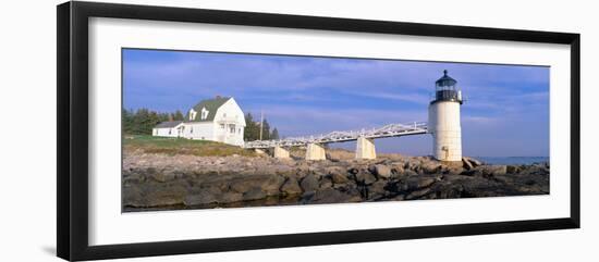 Marshall Point Lighthouse from 1832, Penobscot Bay, Port Clyde, Maine-null-Framed Photographic Print