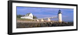 Marshall Point Lighthouse from 1832, Penobscot Bay, Port Clyde, Maine-null-Framed Photographic Print