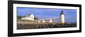 Marshall Point Lighthouse from 1832, Penobscot Bay, Port Clyde, Maine-null-Framed Photographic Print