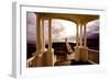 Marshall Point Sunset Viewed from a Balcony-George Oze-Framed Photographic Print