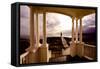 Marshall Point Sunset Viewed from a Balcony-George Oze-Framed Stretched Canvas