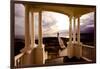 Marshall Point Sunset Viewed from a Balcony-George Oze-Framed Photographic Print