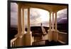 Marshall Point Sunset Viewed from a Balcony-George Oze-Framed Photographic Print