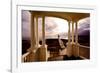 Marshall Point Sunset Viewed from a Balcony-George Oze-Framed Photographic Print