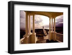 Marshall Point Sunset Viewed from a Balcony-George Oze-Framed Photographic Print