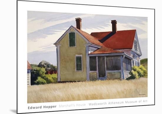 Marshall’s House, 1932-Edward Hopper-Mounted Art Print