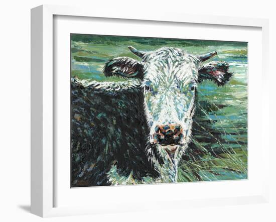 Marshland Cow I-Carolee Vitaletti-Framed Art Print