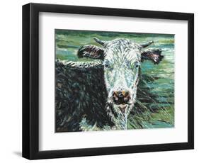 Marshland Cow I-Carolee Vitaletti-Framed Art Print