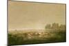 Marshland in Les Landes, C.1853-Pierre Etienne Theodore Rousseau-Mounted Giclee Print