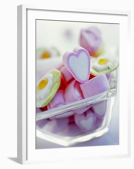 Marshmallow Hearts for Valentine's Day-Dr^ Martin Baumgärtner-Framed Photographic Print