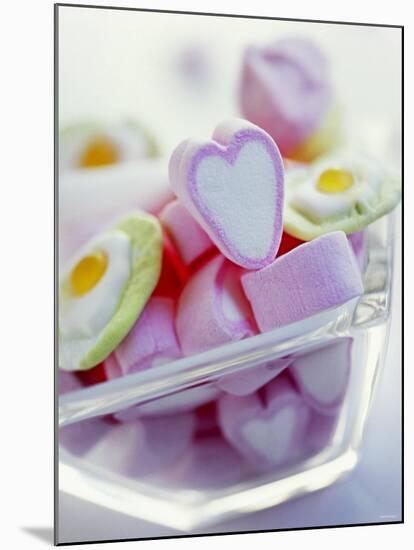 Marshmallow Hearts for Valentine's Day-Dr^ Martin Baumgärtner-Mounted Photographic Print