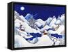 Marshmallow Winter-Bill Bell-Framed Stretched Canvas