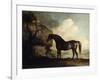 Marske', a Dark Bay Racehorse, in a Rocky River Landscape-George Stubbs-Framed Giclee Print