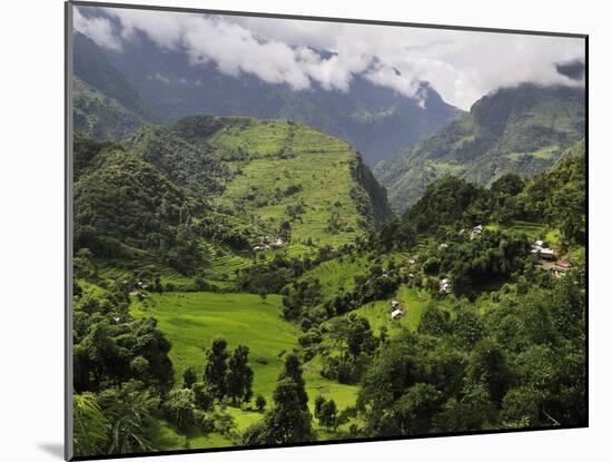 Marsyangdi River Valley, Annapurna Conservation Area, Gandaki, Western Region, Nepal-Jochen Schlenker-Mounted Photographic Print