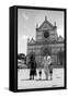 Marta Ornelas, Alvaro Domingo, Placido Domingo Jr. and Placido Domingo on Piazza Santa Croce-Sergio del Grande-Framed Stretched Canvas