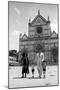 Marta Ornelas, Alvaro Domingo, Placido Domingo Jr. and Placido Domingo on Piazza Santa Croce-Sergio del Grande-Mounted Photographic Print