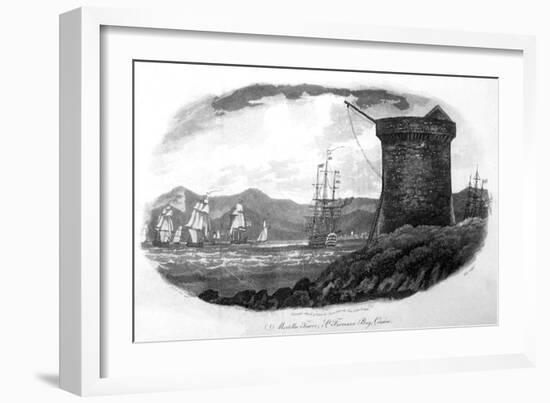 Martello Tower, Corsica-null-Framed Art Print